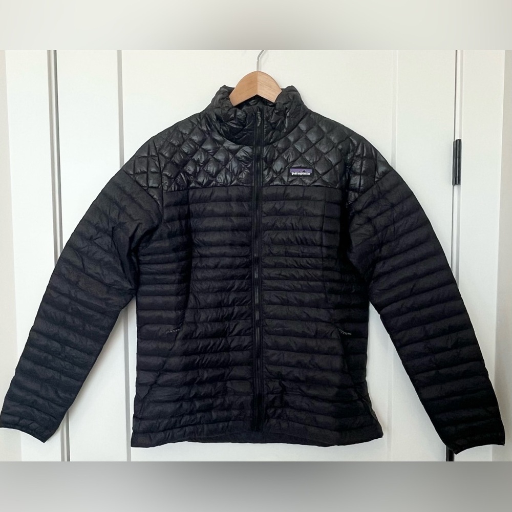 NWT Patagonia Women's AlpLight Down Puffer Jacket Black Size Large